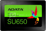 ADATA Ultimate SU650 256 GB, SSD form factor 2.5", SSD interface SATA 6Gb/s, Write speed 450 MB/s, Read speed 520 MB/s