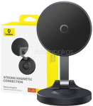 Magnetic Desktop Phone Stand Baseus MagPro self-adhesive (black)