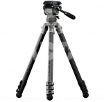 Tilta 75mm Cine Fluid Head with 3-Stage Carbon Fiber Tripod Legs (8KG) - Snow Camo