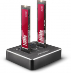 AXAGON | USB-C 3.2 Gen2 - 2x NVMe CLONE DUAL SDD Dock Station | ADSA-M2C