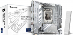 Gigabyte B860I AORUS PRO ICE | Processor family Intel | Processor socket LGA1851 | DDR5 | Supported hard disk drive interfaces SATA, M.2 | Number of SATA connectors 2