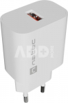 Natec Ribera USB Charger 1X USB-A 18W, White