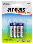 Arcas Super Heavy Duty AAA (LR03), 4- pack