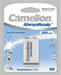 Camelion AlwaysReady Rechargeable Batteries Ni-MH 9V Block, 200 mAh, 1-pack