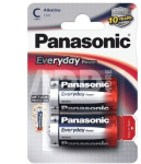 Panasonic Everyday Power Alkaline C size (LR14EPS), 2-pack