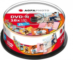 1x25 AgfaPhoto DVD-R 4,7GB 16x Speed, Cakebox