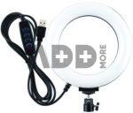 LED žiedinė lempa, 16cm, USB