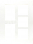 Focus Passepartout White w. white core 30x40 Collage 5 images