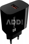 Natec Ribera USB Charger 1X USB-A 18W, Black