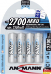 1x4 Ansmann rech. battery 2700 Mignon AA 2500 mAh
