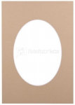 Passepartout 30x40, sandstone oval