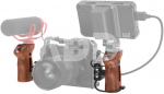 SMALLRIG 3323 SIDE HANDLE WOOD WITH START/STOP REMOTE TRIGGER