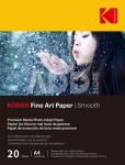 Kodak Fine Art Paper 230g Matte Coated Smooth A4x20