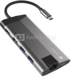 Natec Multi Port Fowler Plus USB-C PD, 3x USB 3.0