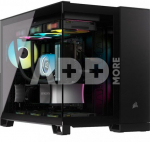 Corsair 2500D AIRFLOW Mid-Tower Dual Chamber PC Case, Black | Corsair
