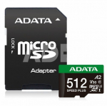 Adata microSD Speed Plus card 512GB UHS1 U3 V30 A2 180/160 MB/s