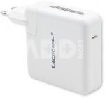 Qoltec Power charger FAST 96W USB C PD, white, 5V 20V