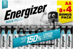 Energizer battery Max Plus Alkaline AA CHP12 8+4