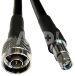 Kabelis LMR-400, 0.5m, N-male į RP-SMA-male