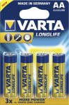 20x4 Varta Longlife Extra Mignon AA LR 6 PU inner box