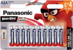 Baterijos Panasonic LR03 EPS 6+4BP Angry Birds
