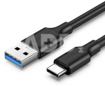 Niklowany kabel USB-C 3.0 UGREEN 1m czarny