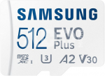 Samsung | microSD Card | EVO Plus | 512 GB | microSDXC | Flash memory class 10