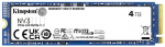 Kingston SSD | NV3 | 4000 GB | SSD form factor M.2 2280 | Solid-state drive interface PCIe 4.0 x4 NVMe | Read speed 6000 MB/s | Write speed 5000 MB/s