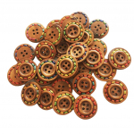 30 tk &uuml;mmargused 4 auguga puidust puidust n&ouml;&ouml;bid isetegemise &otilde;mblemiseks scrapbooking 25 mm as described pruun