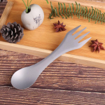 2-IN-1 Spork Titanium Spoon Fork Pikniku reisilauan&otilde;ud
