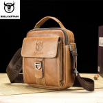 BULLCAPTAIN meeste &otilde;lakott Klassikaline br&auml;nd vintage stiilis meeste k&auml;ekottide pakkumine Crossbody kott pruun