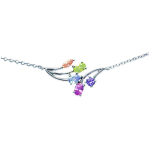 Les Tr&eacute;sors De Lily [E0230] - h&otilde;bedane kaelakee  Merveilles  Tutti Frutti h&otilde;bedane (roodiumiga kaetud) - 16x28 mm mitmev&auml;rviline