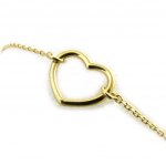 Les Tr&eacute;sors De Lily [N2839] - Bracelet plaqu&eacute; or 'Love' dor&eacute; - 11x10 mm kuld