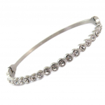 Les Tr&eacute;sors De Lily [P6738] - h&otilde;bevalge  Sissi  terasest k&auml;ev&otilde;ru - 60 mm - 3 mm valge