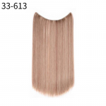 LISI HAIR Invisible Wire No Clips Juuksepikendused Naturaalsed pikad lokkis s&uuml;nteetilised juuksepikendused naistele