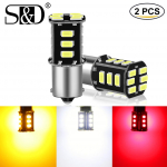 2TK P21W LED pirn auto tuli Py21W Led BAU15S BA15S BAY15D 1156 1157 P21/5W automaatne suunatuli tagurpidi pidurilamp valge punane kollane 1156 BA15S P21W valge