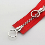 1 tk R&otilde;ivaste aksessuaarid Jope kahekordse liuguriga metallist t&otilde;mblukuga pikk t&otilde;mblukuga avatud ringiga liugurid 90cm