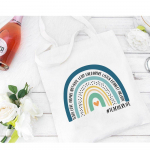 &Otilde;petaja vikerkaare leopardimustriga l&otilde;uendist ostukott Kingitus &otilde;petajatele Moodsad naiste &otilde;lakotid