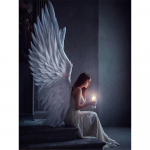 T&auml;isruudukujuline teemanttikandid Ingliristpistes DIY Teemantmaal Portree Mosaiik Mustvalge Maastiku Seinakunst Full Round 20X30CM