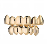 Hip Hop Rocki hambakatted Hammaste sisekujundus Hambakatte &uuml;mbris Grillid Tooth Cap R&auml;ppari &uuml;lemine Alumine Hambarestid Kohandatud Fit Hamm Grillz kuld