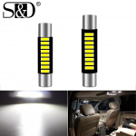 1 tk veavaba C5W C10W T6 LED pirn 6641 28mm 31mm 9SMD 4014 auto interj&ouml;&ouml;ri n&auml;it. 28mm