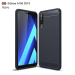 Silikoon&uuml;mbris Samsung Galaxy A7 2018 A750 s&uuml;sinikkiust pehme TPU kate, mis on paigaldatud Conque jaoks Samsung Galaxy A7 2018 &uuml;mbrisele, silikoon