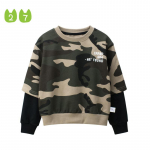 Laste kamuflaaž kampsun Uus poiste kapuuts Beebi riided Laste pullover 90cm