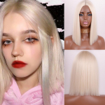 MISS WIG s&uuml;nteetilised parukad naistele pikk sirge blond parukas ilma tukkideta esipitsist kuumakindlast kiust pikk sirge parukas China