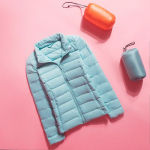 Naiste talvekrae &uuml;hev&auml;rviline pikkade varrukatega &otilde;huke, kerge vabaaja sulejope S-7XL 6XL