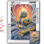 Populaarne 5D isetegemise ristpistega hiina draakonimaaling t&auml;ispuur-ristpistes k&auml;sit&ouml;&ouml;komplekti seinakleebis Kodukaunistus Full Round 20X30CM