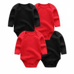 4 t&uuml;kki vasts&uuml;ndinud beebit&uuml;drukute pikkade varrukatega puuvillane bodi, talvine s&uuml;gis, &uuml;hev&auml;rvilised poiste kombinesooni riided 3Months