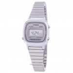 Casio digitaalne roostevabast terasest &auml;ratuse taimer LA670WA-7DF LA670WA-7 naiste k&auml;ekell h&otilde;be