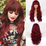 MISS PARAS Helepruun naiste moodne pikk laineline parukas s&uuml;nteetilisest kiust igap&auml;evaseks kandmiseks pikk laineline must pruun parukas jiuhong