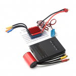 S2430 7200KV harjadeta mootor 4P andurita 25A harjadeta ESC elektrilise kiiruse regulaatori programmeerimine 7200KV punane